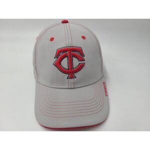 Minnesota Twins Fan Favorite Adjustable Hat Cap Polyester Blend Men MLB Gray Red